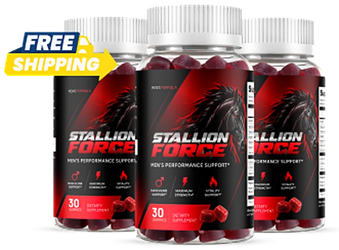Stallion Force 3 bottle pack of men's performance gummies